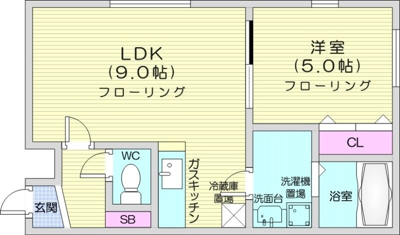 ステージノア北円山の物件間取画像