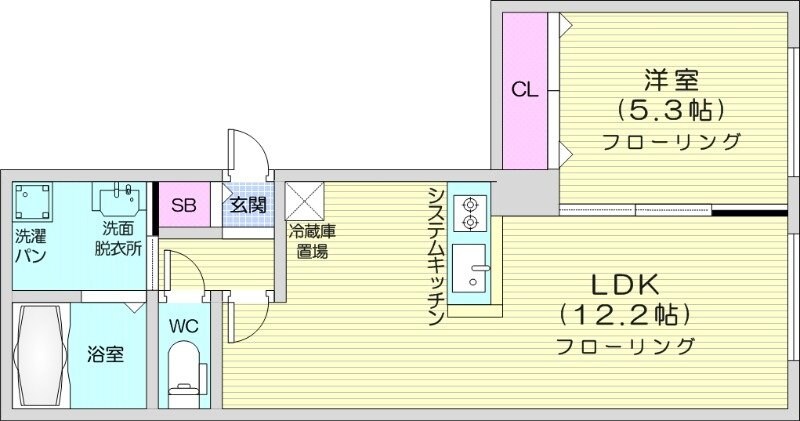 西１８丁目駅 徒歩11分 3階の物件間取画像