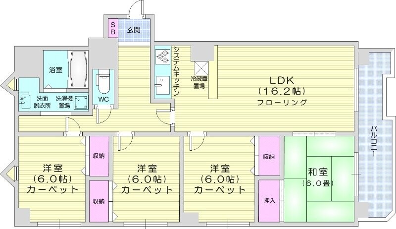 INOVE札幌環状通東の物件間取画像