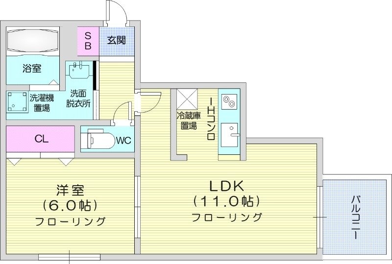 バスセンター前駅 徒歩6分 4階の物件間取画像