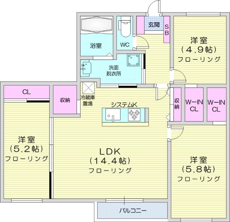 菊水駅 徒歩19分 2階の物件間取画像