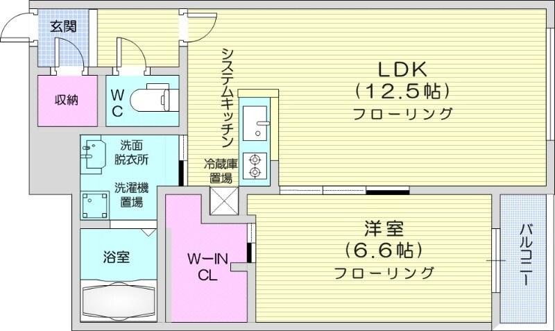 琴似駅 徒歩2分 2階の物件間取画像