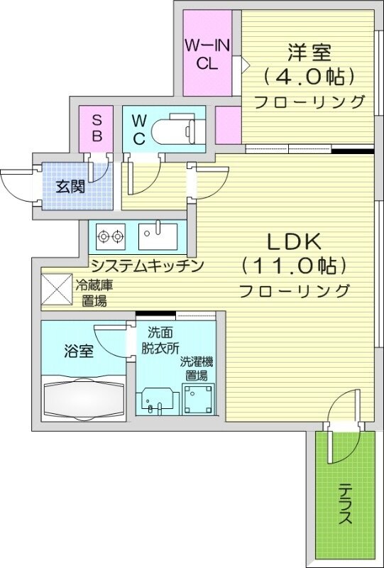 シティプラザW24の物件間取画像