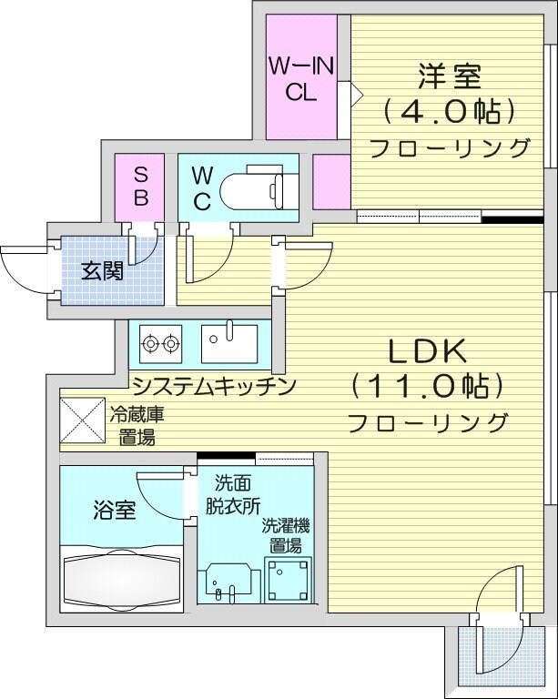 シティプラザW24の物件間取画像