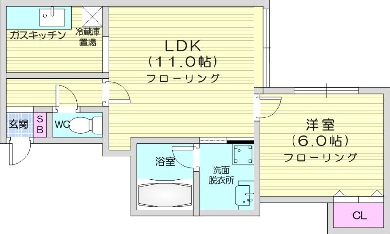 イーストディアの物件間取画像