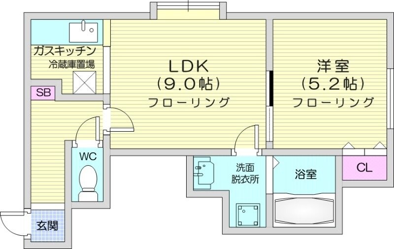 フォレストN４５の物件間取画像