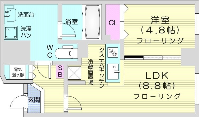 ルラシオン札幌駅前の物件間取画像