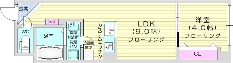 バスセンター前駅 徒歩6分 8階の物件間取画像