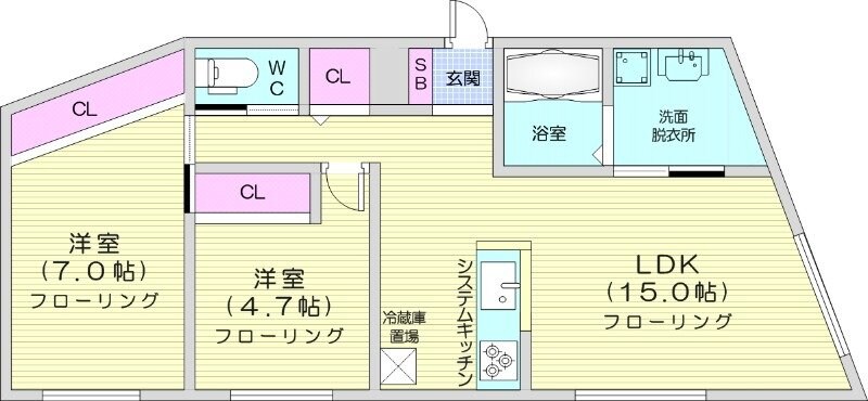 円山公園駅 徒歩13分 3階の物件間取画像