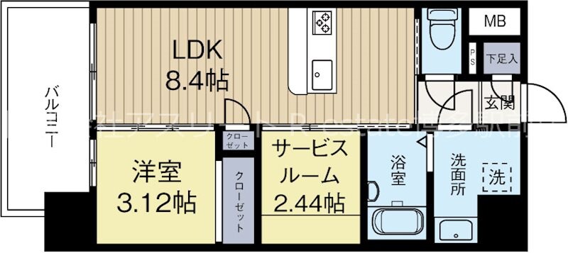 サードプレイス吉塚駅前の物件間取画像