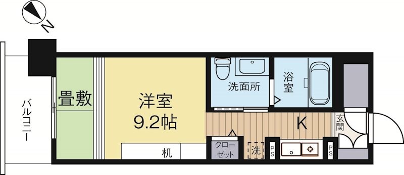 祇園駅 徒歩2分 2階の物件間取画像