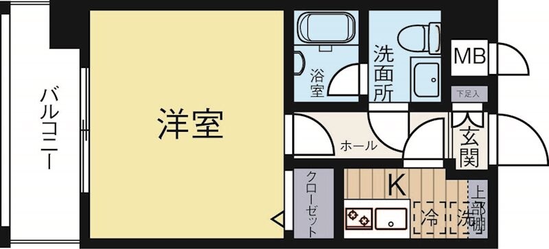 呉服町駅 徒歩7分 2階の物件間取画像