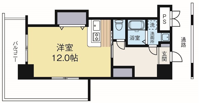 渡辺通駅 徒歩5分 10階の物件間取画像