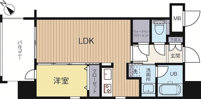 呉服町駅 徒歩7分 9階の物件間取画像