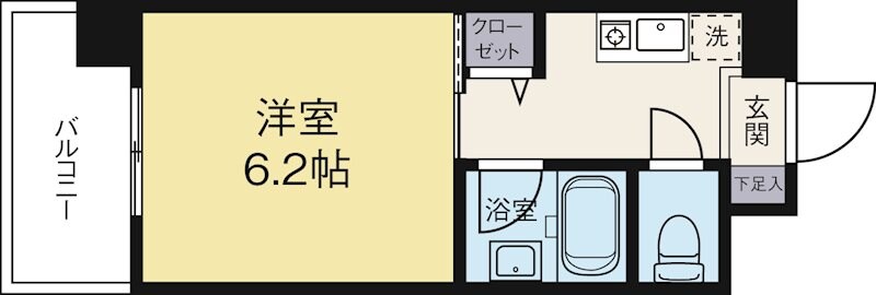 千代県庁口駅 徒歩6分 5階の物件間取画像