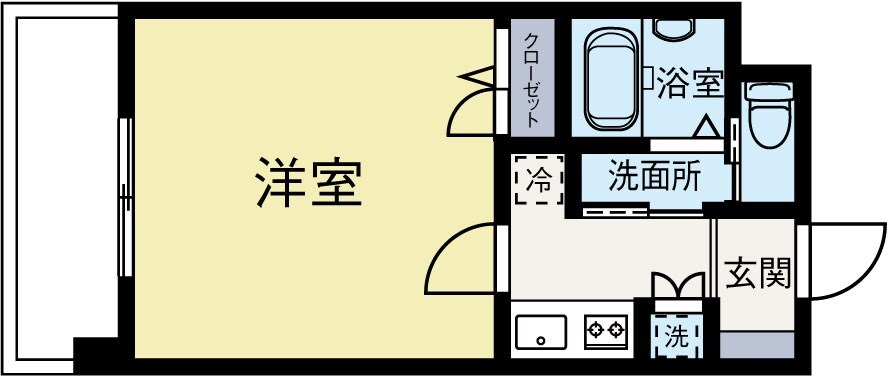 吉塚駅 徒歩5分 6階の物件間取画像