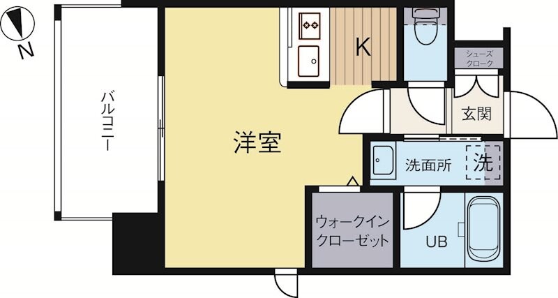 博多駅 徒歩6分 9階の物件間取画像