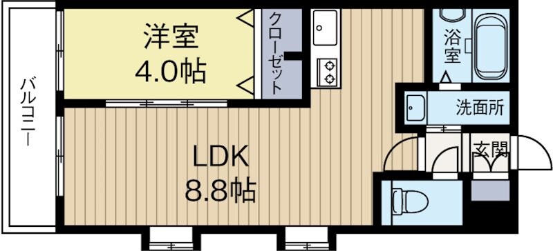 シャローム天神北の物件間取画像