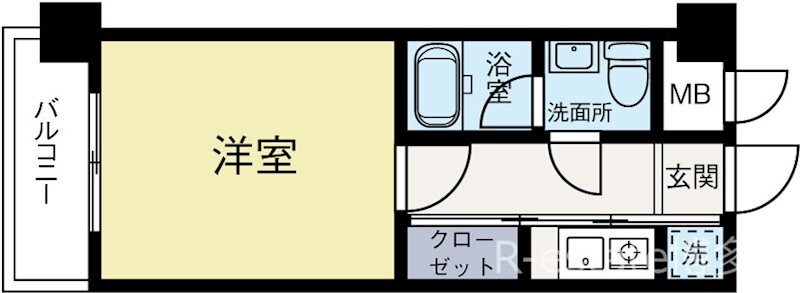 薬院駅 徒歩6分 4階の物件間取画像