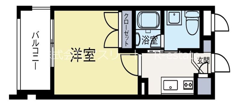 クレスティア天神サウスの物件間取画像