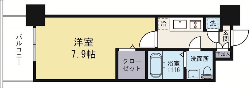 箱崎宮前駅 徒歩10分 3階の物件間取画像