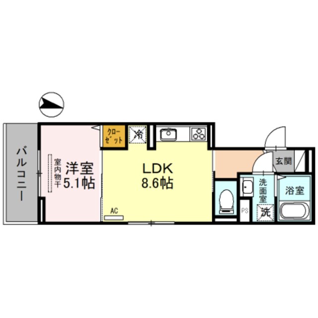 ウッドステージ桜　弐号館の物件間取画像