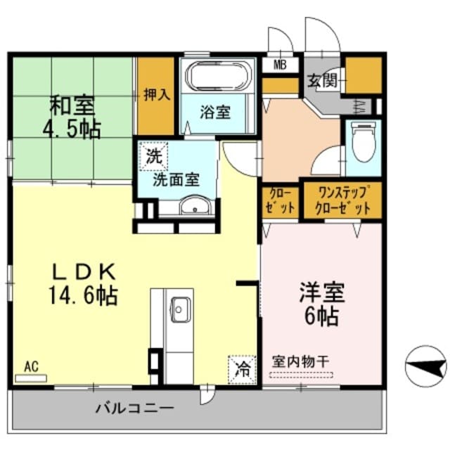 ソレアード嵯峨の物件間取画像