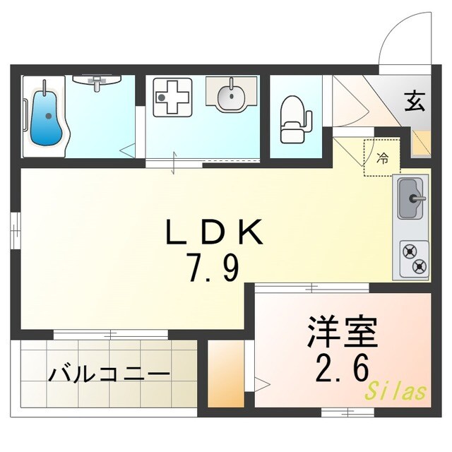 R-smart椥辻の物件間取画像
