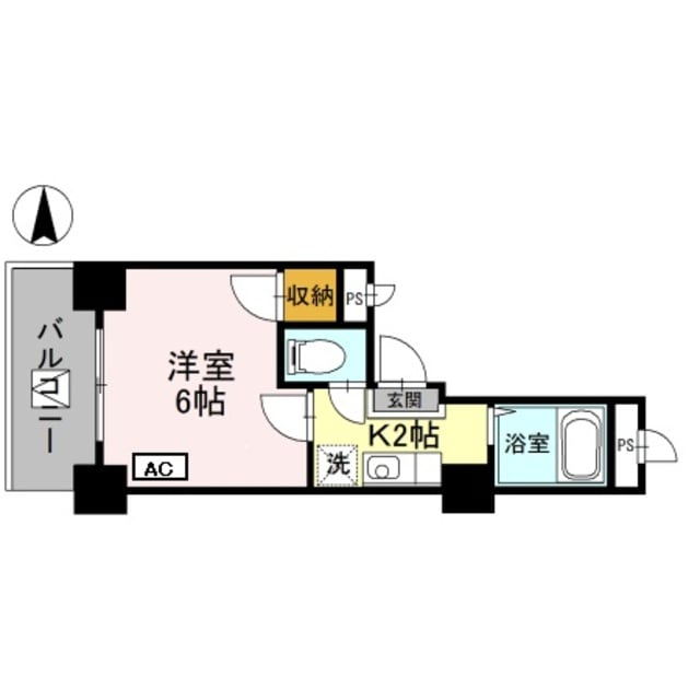 コモドエスぺシオ勝山の物件間取画像