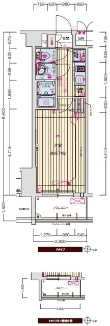 プレサンス京都鴨川の物件間取画像