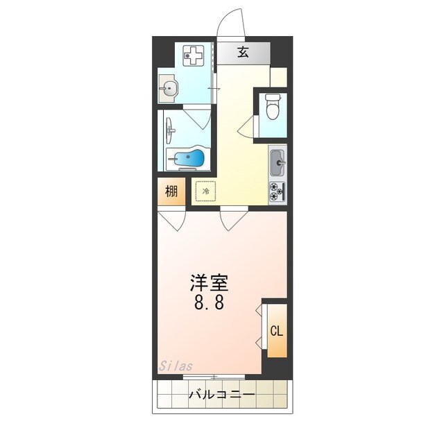 ヒルズ京都東の物件間取画像