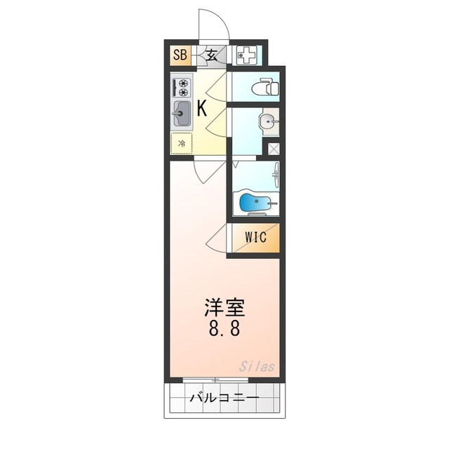 エスプレイス京都RAKUNANの物件間取画像