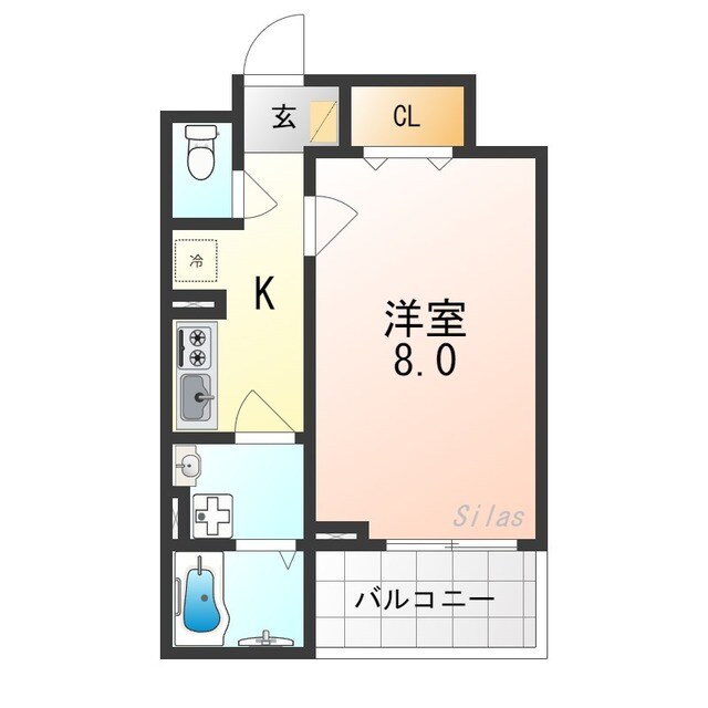 シャルマン唐橋南の物件間取画像