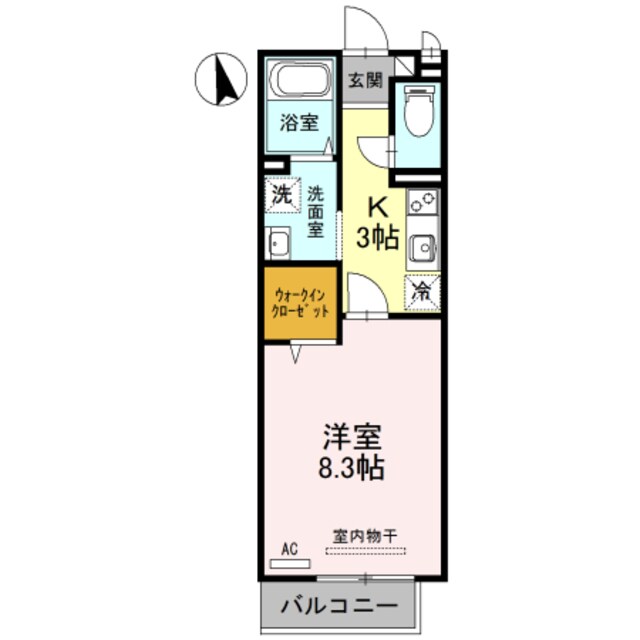 スタシオン東野・アクシス　A棟の物件間取画像