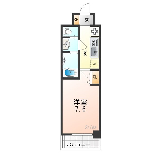 キンブリッジ京都千本丸太町の物件間取画像