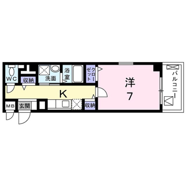 サザン京央の物件間取画像