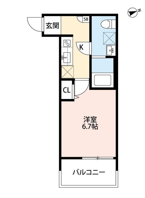 サンロイヤル深草の物件間取画像