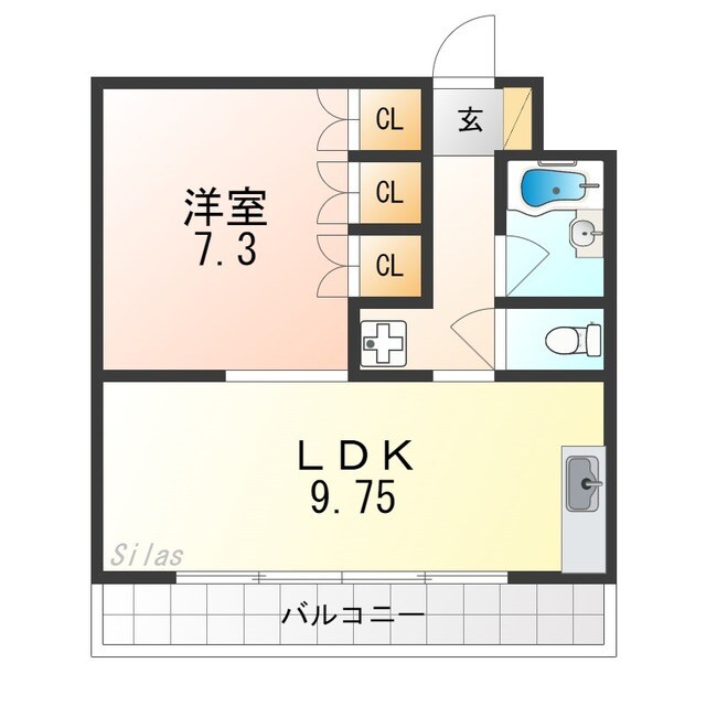 サンガーデン山科の物件間取画像