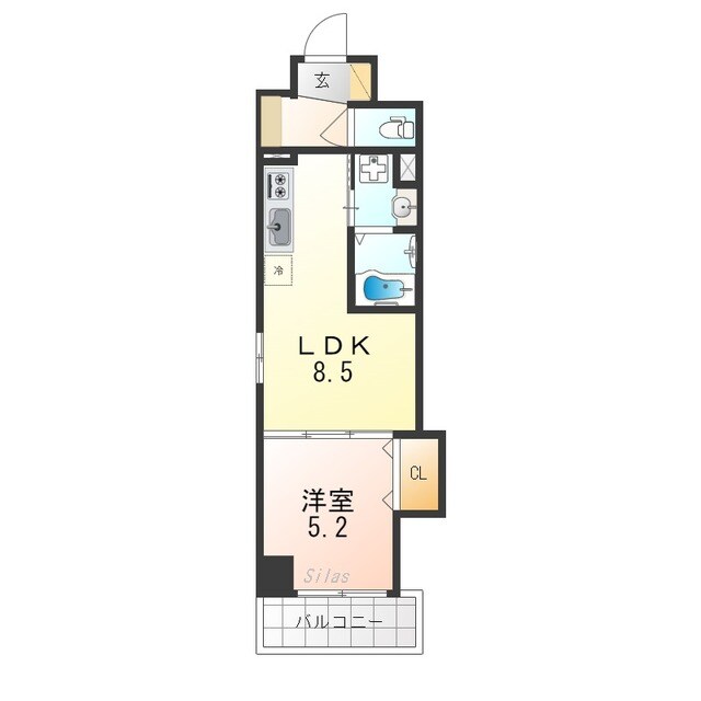クローバー・レジデンス京都西大路の物件間取画像