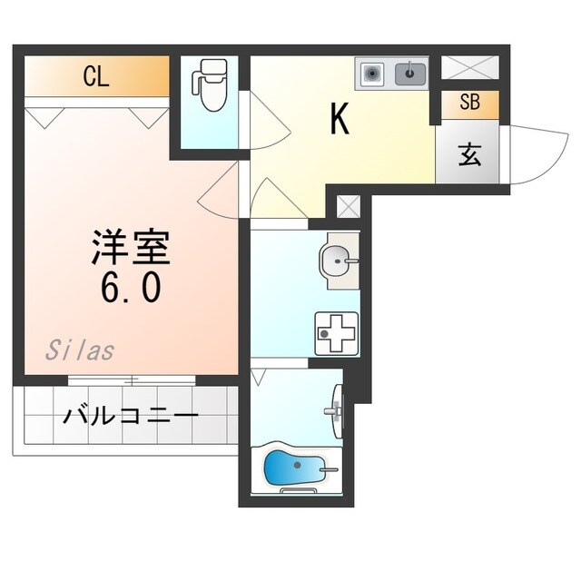 REGIA大亀谷の物件間取画像