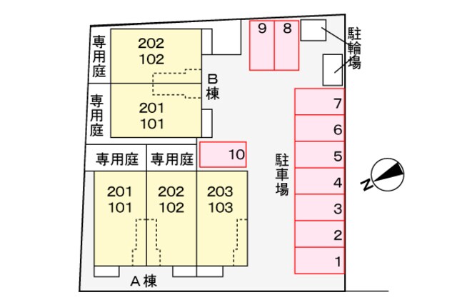 レジデンス　カレント　Aの物件外観写真
