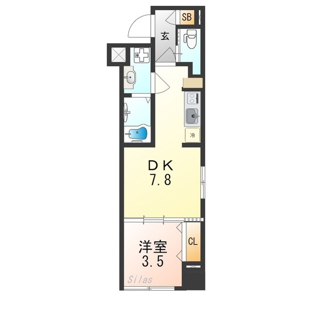 ＳＴＡＮＤＺ京都駅西の物件間取画像