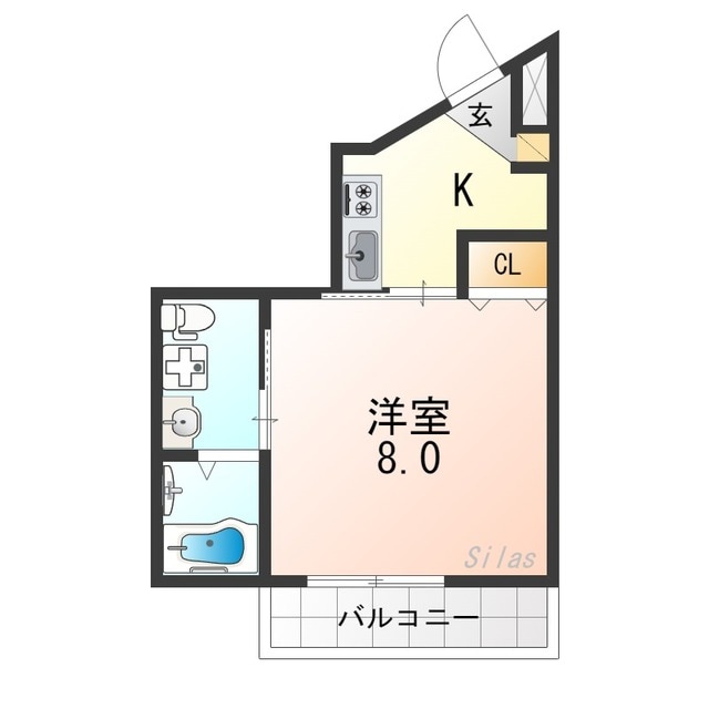 ＧＲＡＮＤＣＡＳＡ　ＯＹＡＫＥの物件間取画像