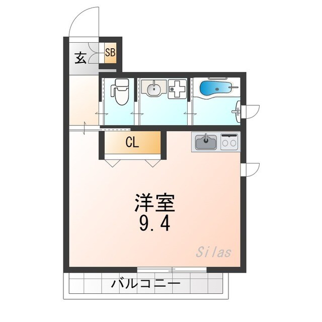 シャルール・デュ・ボワ二条の物件間取画像