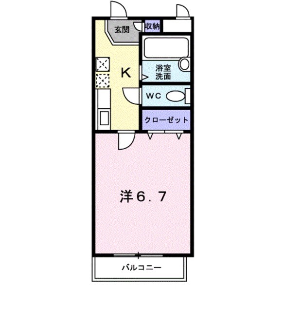 スクエア西賀茂の物件間取画像