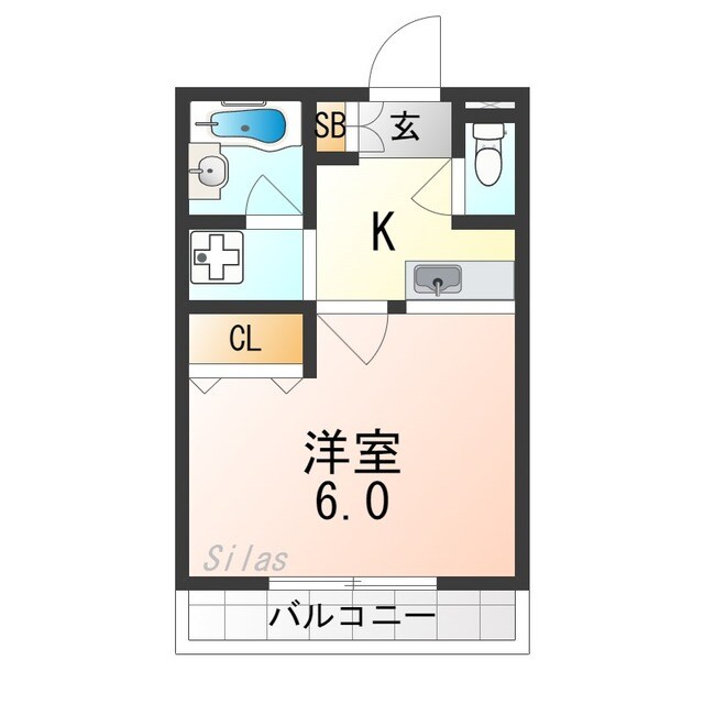 アビーロード北白川の物件間取画像