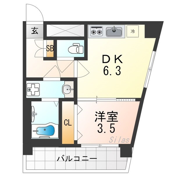 ファステート京都東寺グランの物件間取画像