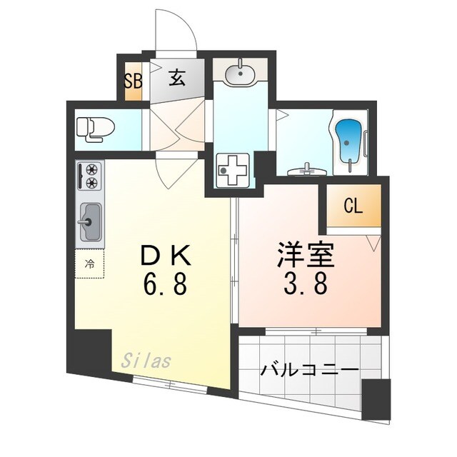 ファステート京都東寺グランの物件間取画像