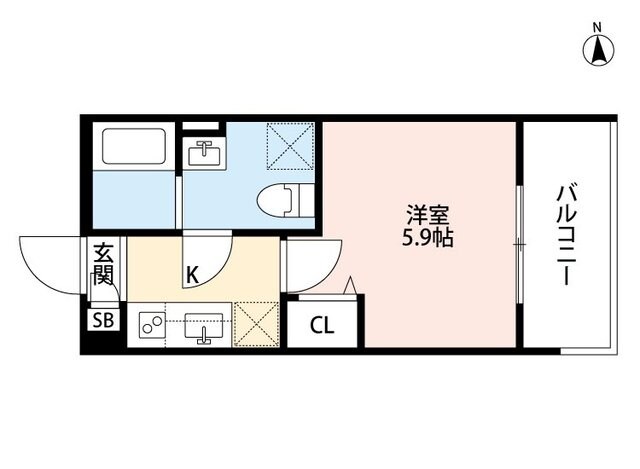 Ｌａｎｅ深草の物件間取画像