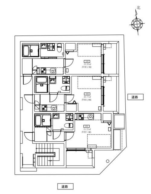 Ｌａｎｅ深草の物件外観写真